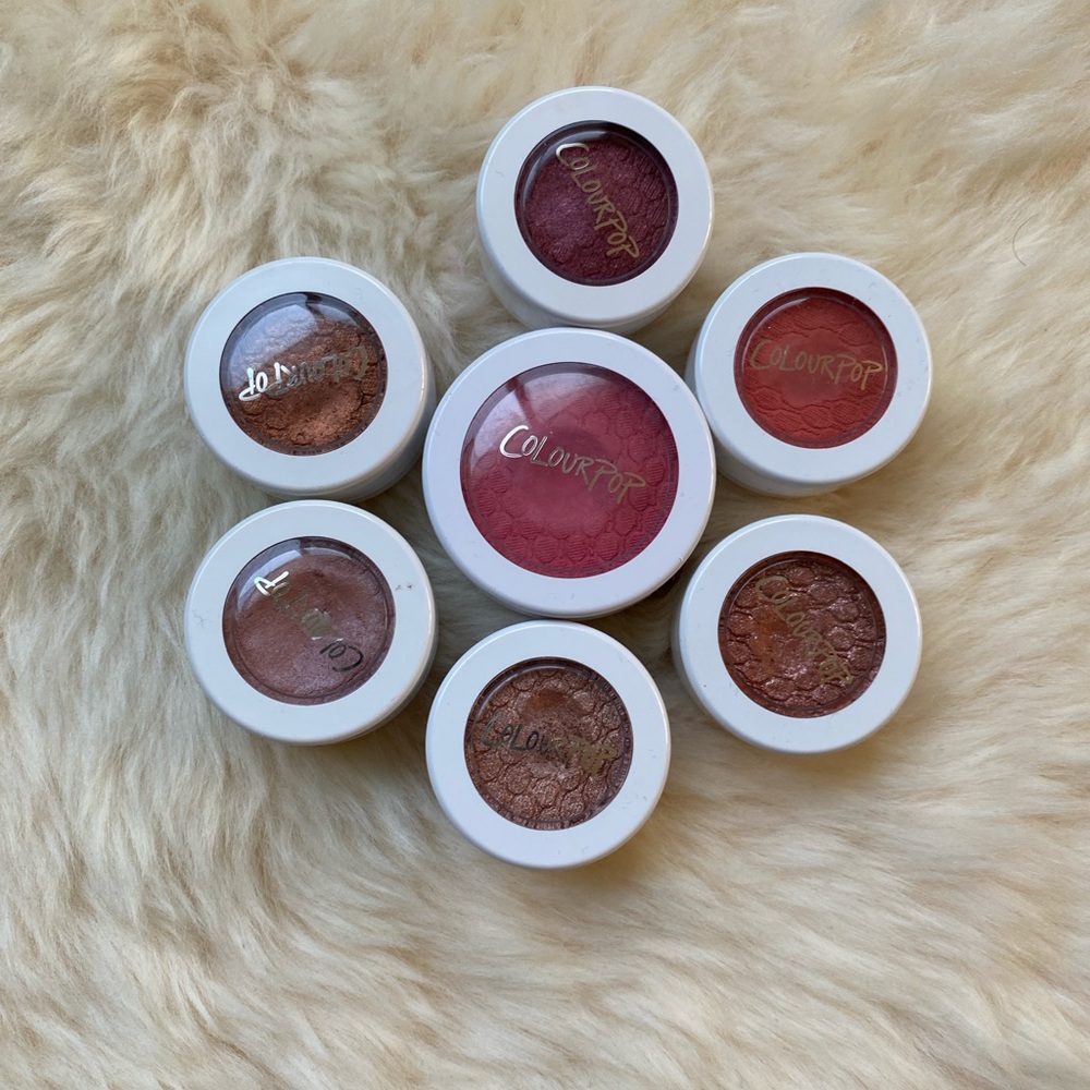 Colourpop eyeshadow+blush bundles